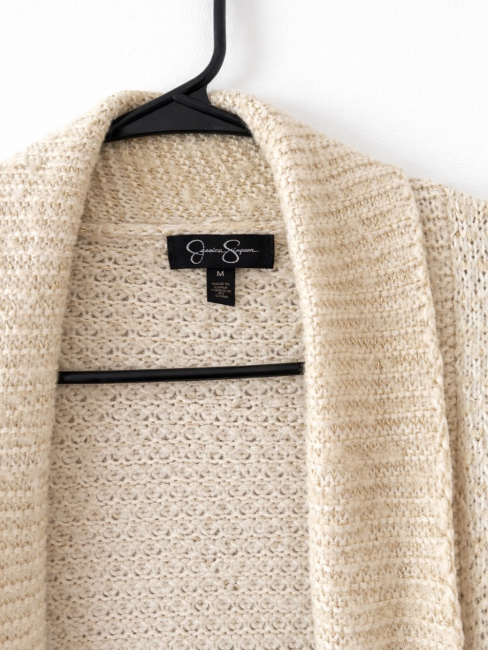 Jessica Simpson Cream Knit Cardigan M